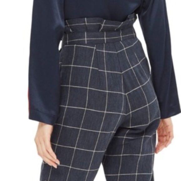 TOPSHOP Windowpane Peg Trousers NWT - Picture 2 of 4